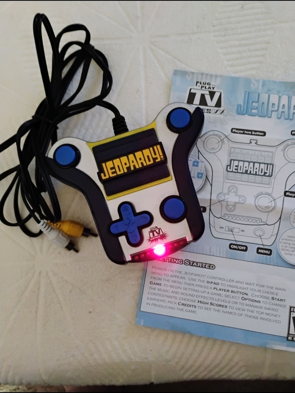 Jeopardy! Plug-and-Play TV Game Controller -2007 Hand Held Video Game